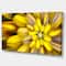 Designart - Massive Yellow Fractal Flower - Floral Canvas Art Print